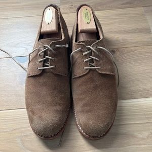 Allen Edmonds Camel Suede Derby shoes